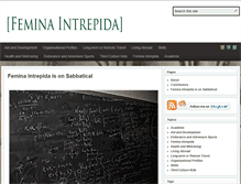 Tablet Screenshot of feminaintrepida.com